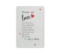 Cartello rustico in metallo con simpatia, "Coloro che amiamo non vanno via", stampa, decorazione da parete per la casa, regalo per la perdita, dipinto, poster commemorativo, 8x12 pollici