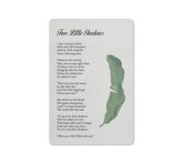 Cartello rustico in metallo con stampa di poesie "Due piccole ombre", decorazione da parete per la casa, "Ho visto una giovane madre con gli occhi pieni di risate", poster dipinto, regalo per la ma