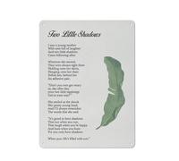 Cartello rustico in metallo con stampa di poesie "Due piccole ombre", decorazione da parete per la casa, "Ho visto una giovane madre con gli occhi pieni di risate", poster dipinto, regalo per la ma