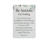 Cartello rustico in metallo, decorazione da parete cristiana, Filippesi 46:7, non preoccuparti per nulla, stampa, dipinto positivo delle Scritture, decorazione da parete per la casa, regalo, 8x12 p
