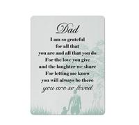 Cartello rustico in metallo, decorazione da parete per papà, poster "Papà, sono così grato per tutto questo", Natale, regali significativi per papà, da appendere per casa, camera da letto, soggiorn