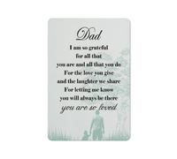 Cartello rustico in metallo, decorazione da parete per papà, poster "Papà, sono così grato per tutto questo", Natale, regali significativi per papà, da appendere per casa, camera da letto, soggiorn