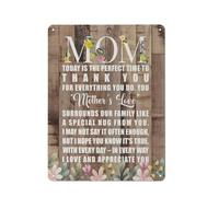 Cartello rustico in metallo, regalo per la mamma, toccante poesia per la madre da parte di figlio o figlia, stampe, poster, decorazioni da parete per la casa, regali significativi per la mamma, ide