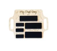Cartello scolastico per bambini giorno, in legno, riutilizzabile, 22,9 x 30,5 cm, cartello per il giorno di scuola - cartello con scritta "Back to Sign for Kindergarten or Kindergarten