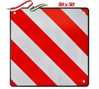 Cartello Segnale Carico 50 X 50 Cm Sporgente Omologato Rinfrangente Sporgenza IT