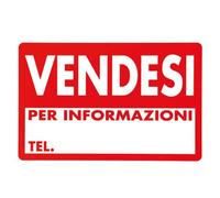Cartello segnaletica in plastica Vendesi cm 30x20 2Pz
