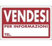 Cartello segnaletica vendesi 30x20 - 20 pz Made in Italy