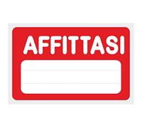 CARTELLO SEGNALETICO - AFFITTASI - Con Adesivo in Vinile e Pannello in Forex (Adesivo)