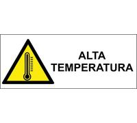 CARTELLO SEGNALETICO - ALTA TEMPERATURA UNI - segnale