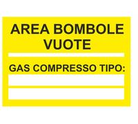 CARTELLO SEGNALETICO - area bombole vuote