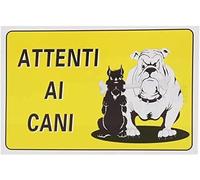 CARTELLO SEGNALETICO - Attenti ai cani - segnale