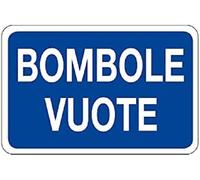 CARTELLO SEGNALETICO - BOMBOLE VUOTE - segnaletica segnale