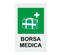 CARTELLO SEGNALETICO - BORSA MEDICA - segnale pericolo