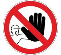 CARTELLO SEGNALETICO - DIVIETO DI ACCESSO, RISERVATO AL PERSONALE AUTO - segnale