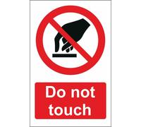 CARTELLO SEGNALETICO - do not touch - segnale