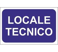 CARTELLO SEGNALETICO - LOCALE TECNICO SCRITTA - segnale