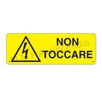 Cartello Segnaletico Non toccare - Alluminio 500x700 mm