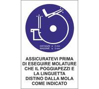 CARTELLO SEGNALETICO - POGGIAPEZZI E LINGUETTA DISTANTI DALLA MOLA - segnale