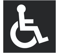 CARTELLO SEGNALETICO QUADRATO - DISABILI - segnale