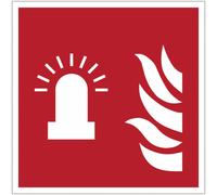 CARTELLO SEGNALETICO QUADRATO - Luce lampeggiante allarme - segnale segnaletica