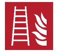 CARTELLO SEGNALETICO QUADRATO - Scala antincendio - segnale