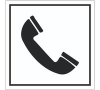 CARTELLO SEGNALETICO QUADRATO - Telefono - segnaletica segnale