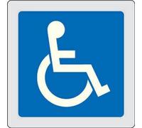 CARTELLO SEGNALETICO QUADRATO - Toilette disabili - segnale