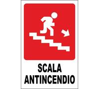 CARTELLO SEGNALETICO - SCALA ANTINCENDIO MODELLO 3 - segnale