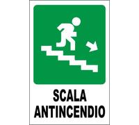 CARTELLO SEGNALETICO - SCALA ANTINCENDIO MODELLO 3 - segnale