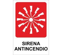 CARTELLO SEGNALETICO - SIRENA ANTINCENDIO - segnale
