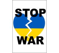 CARTELLO SEGNALETICO - STOP WAR UCRAINA - segnale