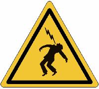 CARTELLO SEGNALETICO TRIANGOLO - Alta tensione