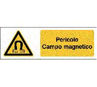 CARTELLO SEGNALETICO UNI ISO - Pericolo Campo magnetico - segnale