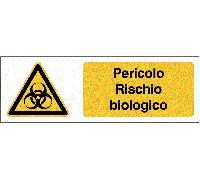 CARTELLO SEGNALETICO UNI ISO - Pericolo Rischio biologico - segnale