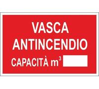 CARTELLO SEGNALETICO - VASCA ANTINCENDIO - segnale