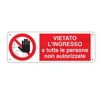 Cartello Segnaletico Vietato l'ingresso a tutte le