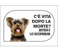 CARTELLO SEGNALETICO - YORKSHIRE C'È VITA DOPO LA MORTE - segnale