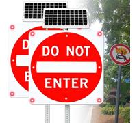 Cartello solare resistente 24''/30'' DO NOT ENTER Impermeabile IP65 con
