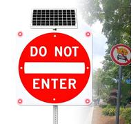 Cartello solare resistente 24''/30'' DO NOT ENTER Impermeabile IP65 con