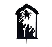 Cartello stagionale per esterni con paletti e sagoma per la decorazione del giardino (A)