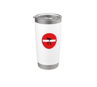 Cartello stradale divertente con scritta "Do Not Enter" Bicchiere termico in acciaio inox doppia parete