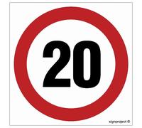 Cartello stradale limite di velocità 20 TARGA 30X30 LIBRES POLSKA SP