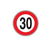 CARTELLO STRADALE LIMITE VELOCITA' km 30 3G EAN: 8012947689752