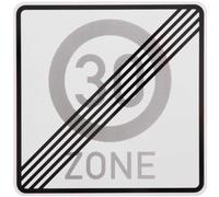 Cartello Stradale Originale 274.2 Fine Zona 30 Per 40 Anni Segnale Stradale