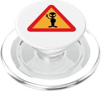 Cartello Stradale Strada Strada Attenzione Cartello Alieno PopSockets PopGrip per MagSafe