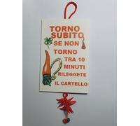 cartello targa FOREX 10x15 CM TORNO SUBITO corni aforismi