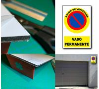 Cartello Vado Permanente. Pannello Sandwich In Alluminio