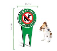 Cartello "Vietato fare pipì al cane" con picchetto da inserire nel