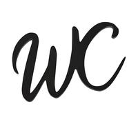 Cartello WC 15x10cm Autoadesivo - Targhetta Bagno Unisex per Interni/Esterni in Bar, Uffici, Hotel e Ristoranti