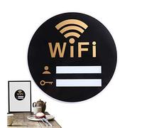 Cartello Wifi acrilico, cartello adesivo Wifi, adesivi per password WiFi, segnale di rete wireless per casa, lavoro, luogo pubblico, adesivo Wifi segno acrilico resistente all'usura segno per cinema